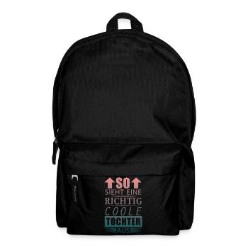 Richtig Coole Tochter Beste Tochter Geschenk Damen - Rucksack - Schwarz - Vorne