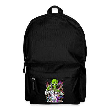 Alien Psychedelic Scientist - Rucksack - Schwarz - Vorne
