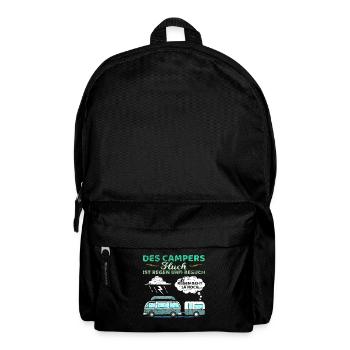 Camper Spruch Wohnwagen Wohnmobil Womo Camping - Rucksack - Schwarz - Vorne