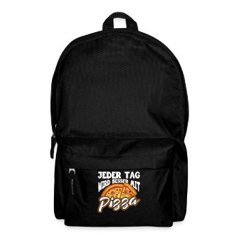 Pizza - Rucksack - Schwarz - Vorne