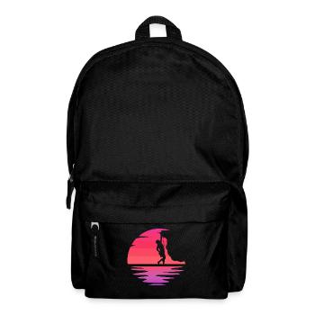 Cadeau d'escalade au coucher du soleil - Sac à dos - noir - Devant
