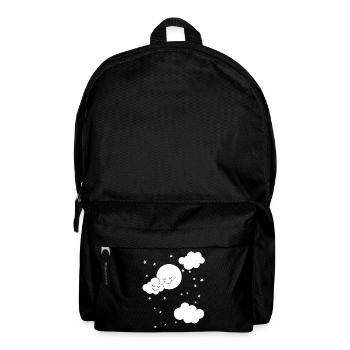 Sweet moon clouds night sky fantasy kids baby - Backpack - black - Front