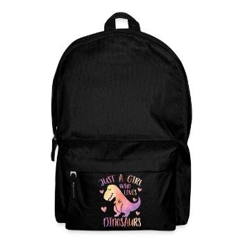 Nur ein Mädchen, das Dinosaurier liebt - Rucksack - Schwarz - Vorne