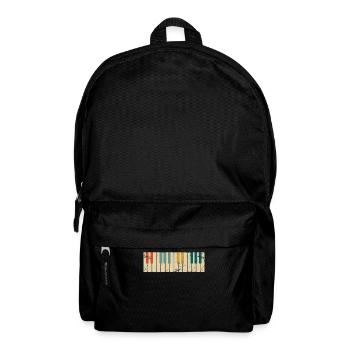Piano Musik - Rucksack - Schwarz - Vorne