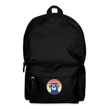 Dog dog sunglasses summer gift idea - Backpack - black - Front