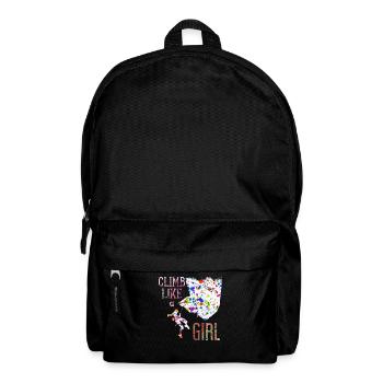 Climbing girl gift - Backpack - black - Front