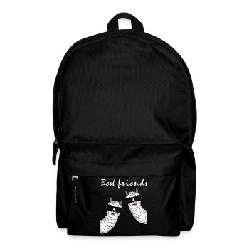 Beste Freunde Geschenk Damen Herren Kinder - Rucksack - Schwarz - Vorne