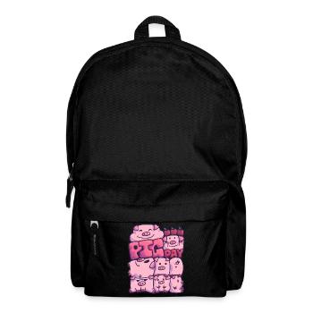 Pig pigday pig farm farm friend - Backpack - black - Front