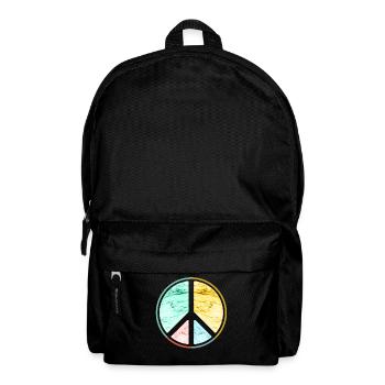 Peace hippie - Backpack - black - Front