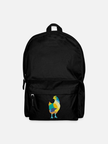 Huhn - Rucksack - Schwarz