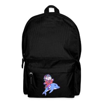 Hawaii Einhorn Delfin Urlaub Sommer - Rucksack - Schwarz - Vorne
