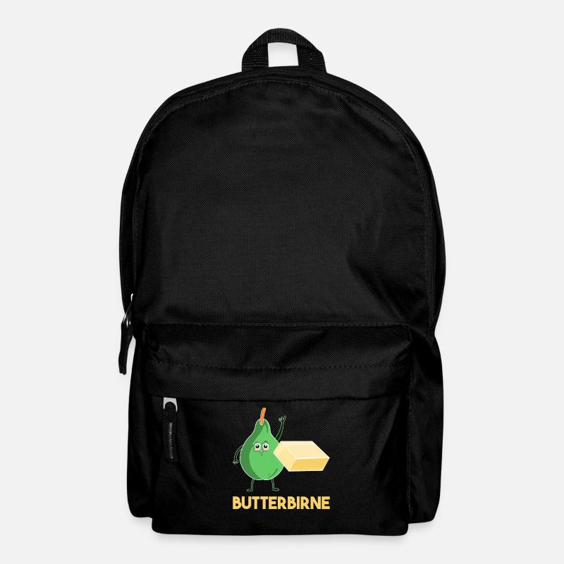 Butterbirne Lustiges Obst Butter Birne Geschenk - Rucksack - Schwarz