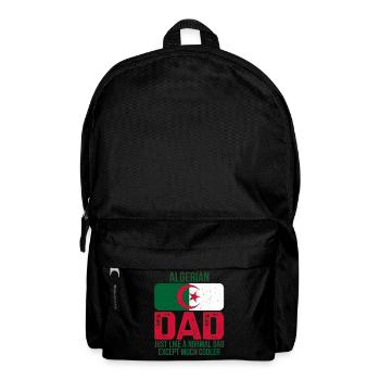 Père algérien Algérie drapeau fête des pères - Sac à dos - noir - Devant