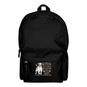 Jack Russell Dog Mom T Shirt - Backpack - black - Front
