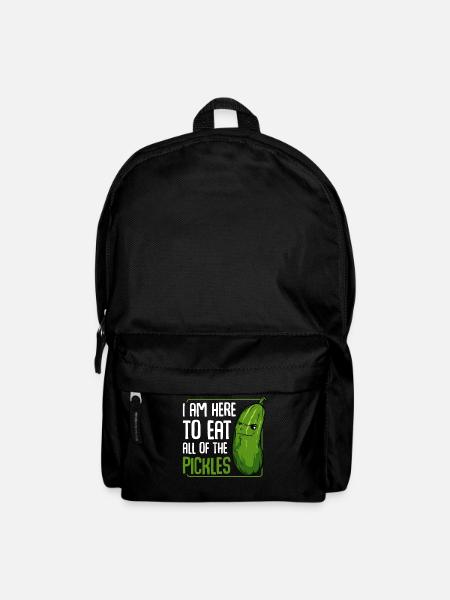 Gurkenheld Spruchbild - Rucksack - Schwarz