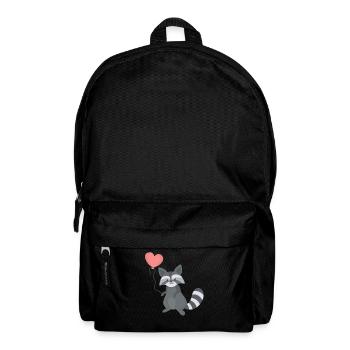 waschbär waschbär liebhaber - Rucksack - Schwarz - Vorne