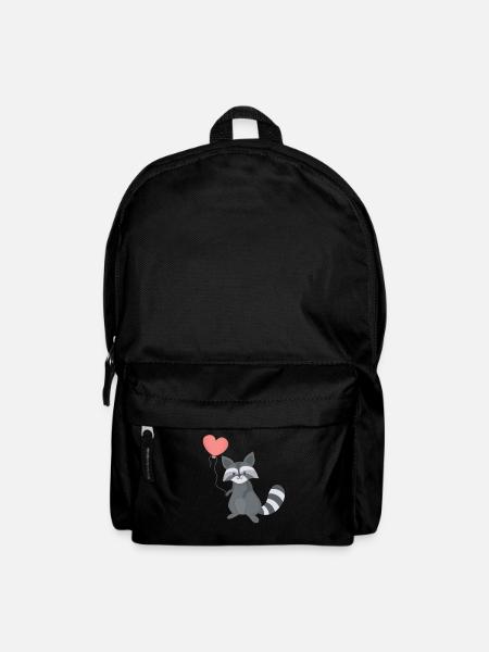 waschbär waschbär liebhaber - Rucksack - Schwarz