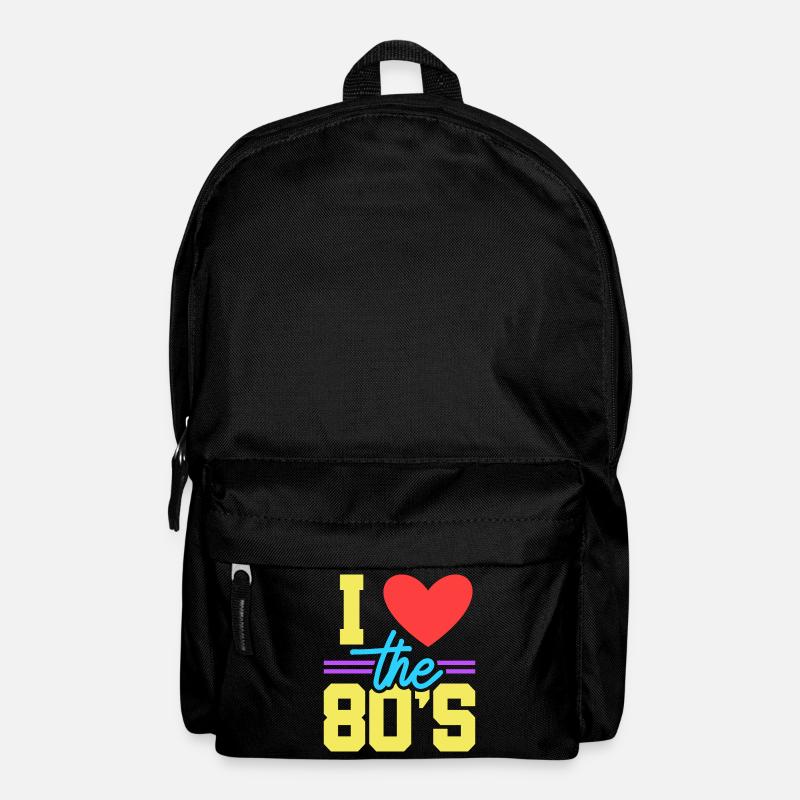 80er Achtziger - Rucksack - Schwarz