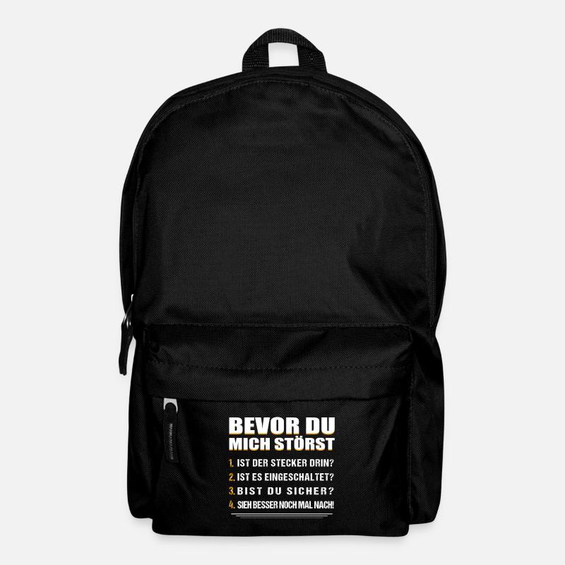 BEVOR DU MICH STÖRST.... - Rucksack - Schwarz