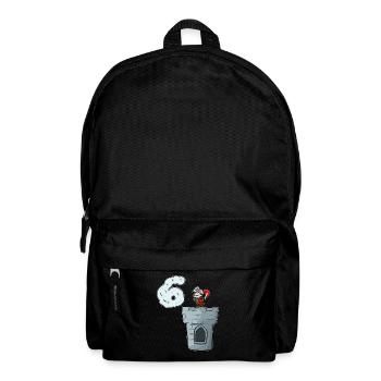Ritterburg Ritter 6. Geburtstag - Rucksack - Schwarz - Vorne