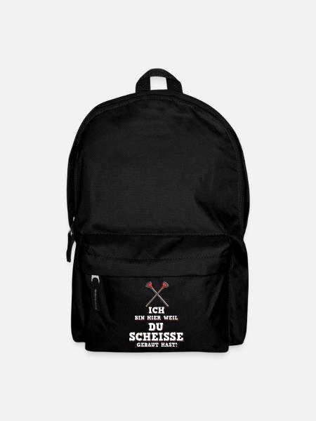 Sanitär Abwasser Pömpel Klempner - Rucksack - Schwarz