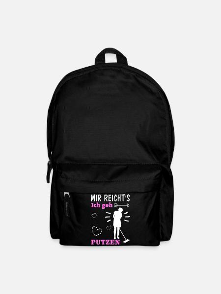 Putzfrau Putzen Spruch Lustig Geschenk Reinigung - Rucksack - Schwarz