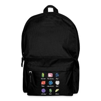 Edelstein Schmuck Geologe Kristall Sammler - Rucksack - Schwarz - Vorne