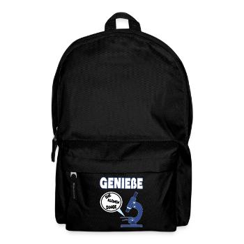 Lustige Mikrobiologie - Enjoy the little things - Rucksack - Schwarz - Vorne