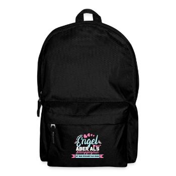 Ich bin kein Engel aber als Altenpflegerin ist man - Rucksack - Schwarz - Vorne