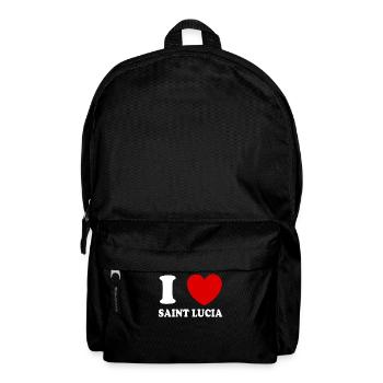 I love Saint Lucia - Backpack - black - Front