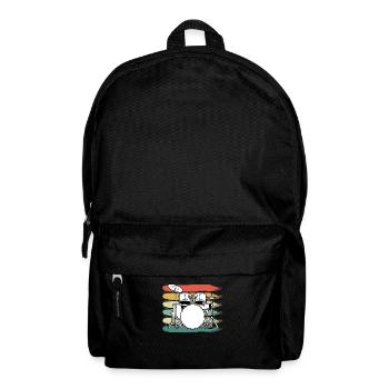 Schlagzeug Schlagzeuger - Rucksack - Schwarz - Vorne