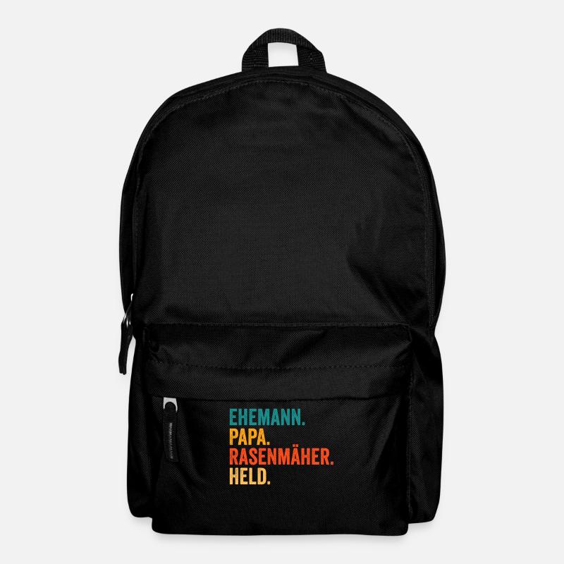 Papa Gartenbauer Garten Gärtner Rasenmäher - Rucksack - Schwarz