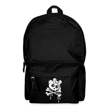 Totenkopf T-Shirt im Cartoon und Graffiti Style - Rucksack - Schwarz - Vorne