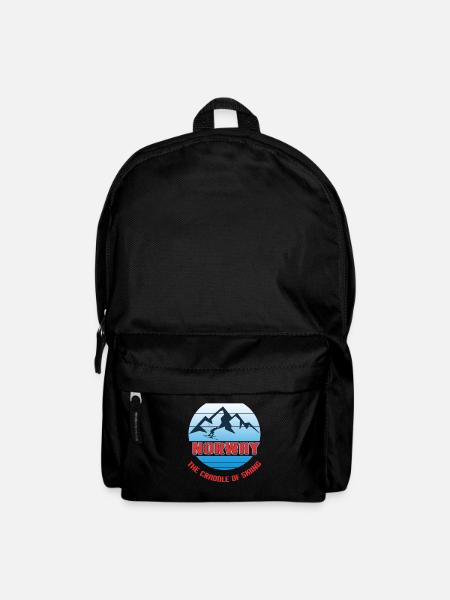 Norwegen, Skandinavien, Angeln - Rucksack - Schwarz
