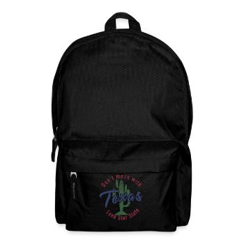 Don't mess with Texas Cactus - Rucksack - Schwarz - Vorne