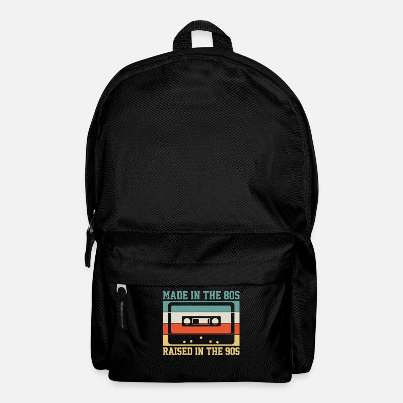 80er 90er Kassette Geburtstag - Rucksack - Schwarz