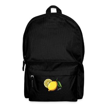 Zitrone Gelbe Frucht Obst Gesundes Essen - Rucksack - Schwarz - Vorne