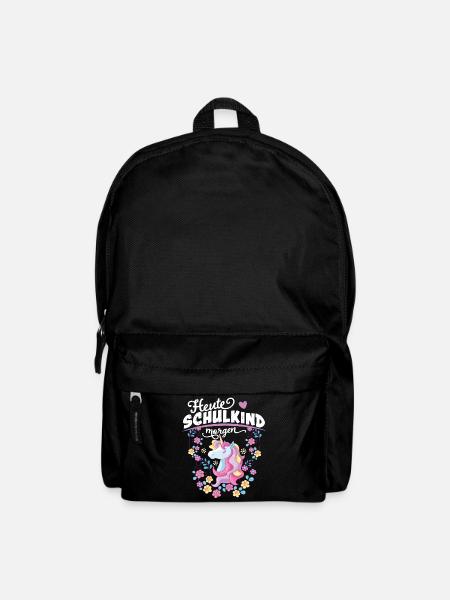 Heute Schulkind morgen Einhorn - Rucksack - Schwarz