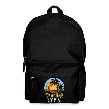 Teacher vacation vacation - Backpack - black - Front
