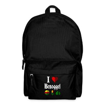 I love Benoggel Binokel Binokelspieler Schwabe - Rucksack - Schwarz - Vorne
