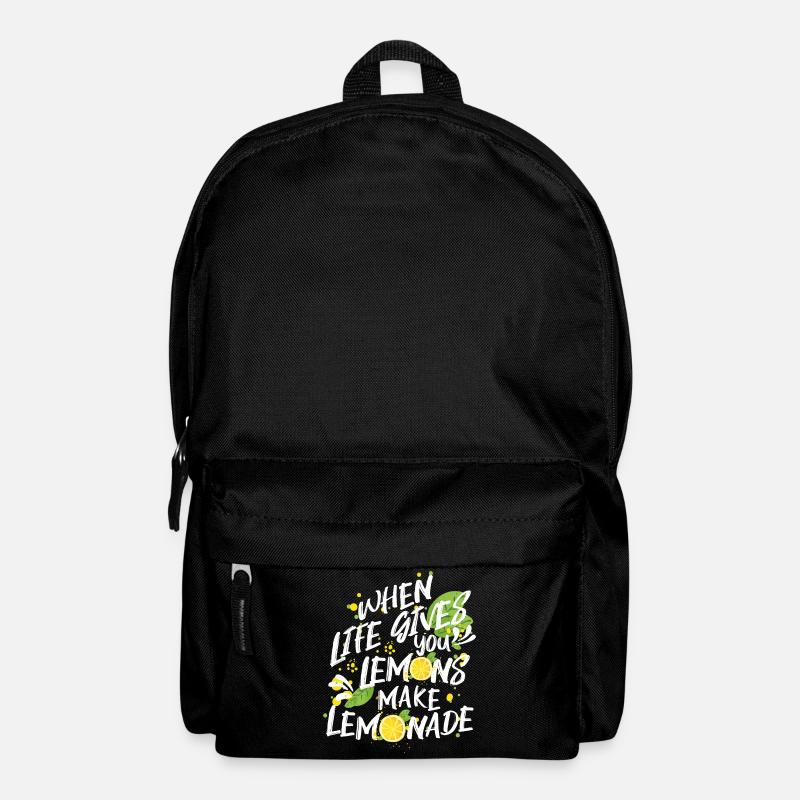 When Life gives you Lemons make lemonade. gift - Backpack - black