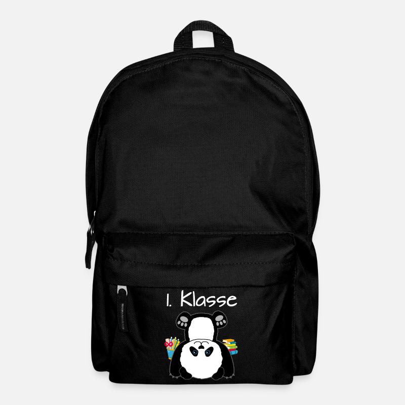 1. Klasse Panda Einschulung Geschenk 2020 - Rucksack - Schwarz