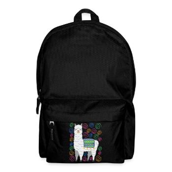 Llama Alpaca Funny Gift Women Men Children - Backpack - black - Front