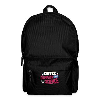Chemise cadeaux café et ingénieur en informatique - Sac à dos - noir - Devant