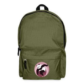 fabulous skate panda - Backpack - olive green - Front