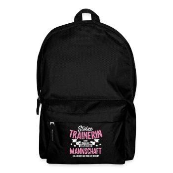 Beste Trainerin - Fussball Volleyball Hockey Süßes - Rucksack - Schwarz - Vorne