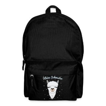 Kleine Schwester Geschenk Lama Alpaka - Rucksack - Schwarz - Vorne