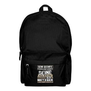 Fleischer Metzger - Rucksack - Schwarz - Vorne