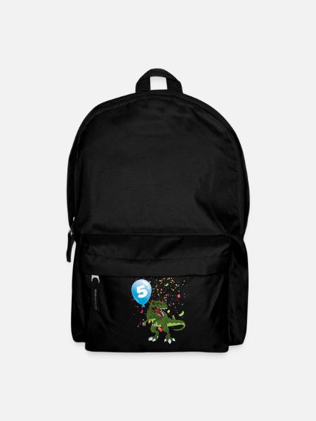 Dino Party Ballon 5 - Rucksack - Schwarz