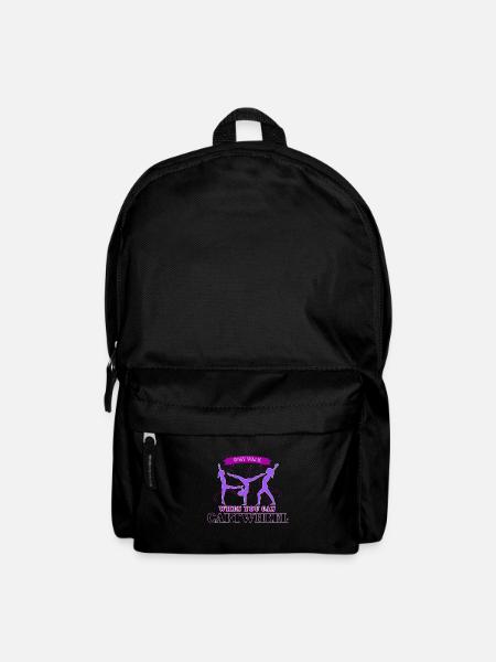 Gymnastics, rings, gymnast - Backpack - black